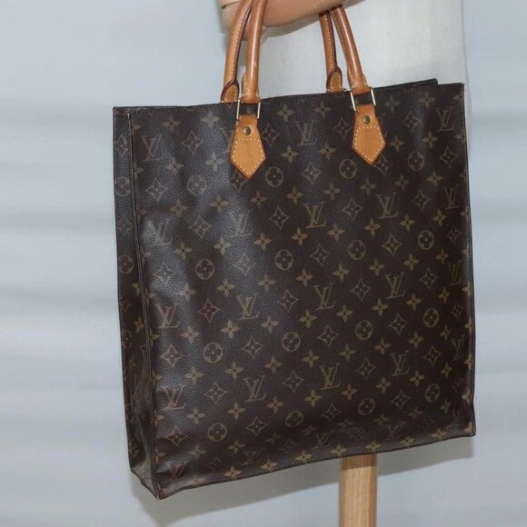 LOUIS VUITTON Monogram Sac Plat Hand Bag M51140 LV Auth 140069 - Picture 3 of 16